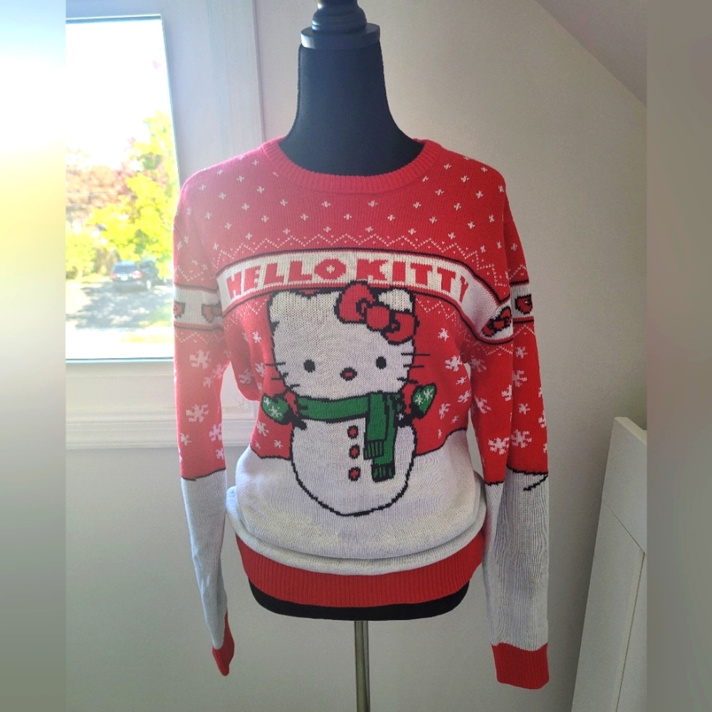Hello Kitty Christmas Sweater- Snowman